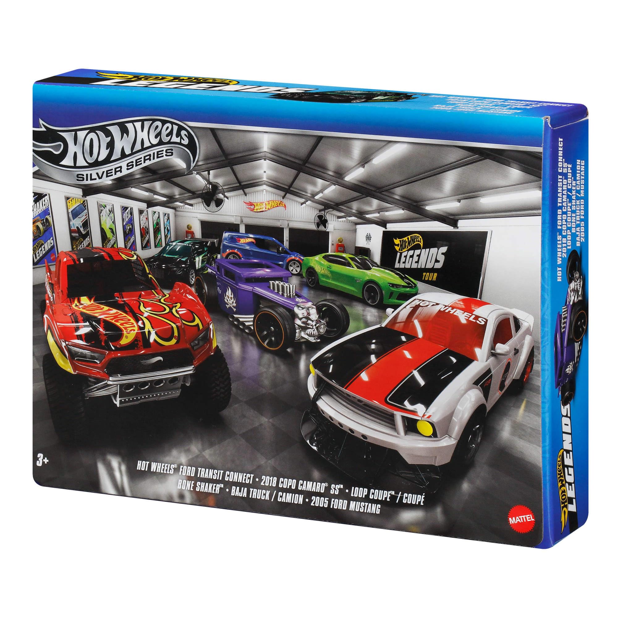 Hot Wheels Legends Set of 6 1/64 Scale Cast Metal Vehicles and