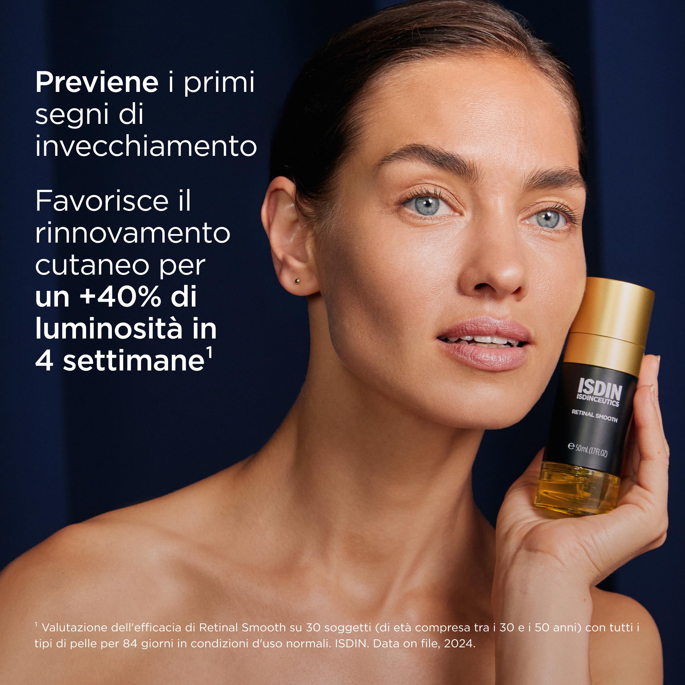 ISDIN Isdinceutics Retinal Smooth (50 ml) | Siero Viso Bifasico da Notte al Retinal per una Pelle Luminosa | Aiuta a Combattere i Primi Segni dell'Invecchiamento | Ideale per Pelli Giovani