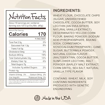 Stonewall Kitchen Chocolate Chip Pancake & Waffle Mix, 16 Ounces