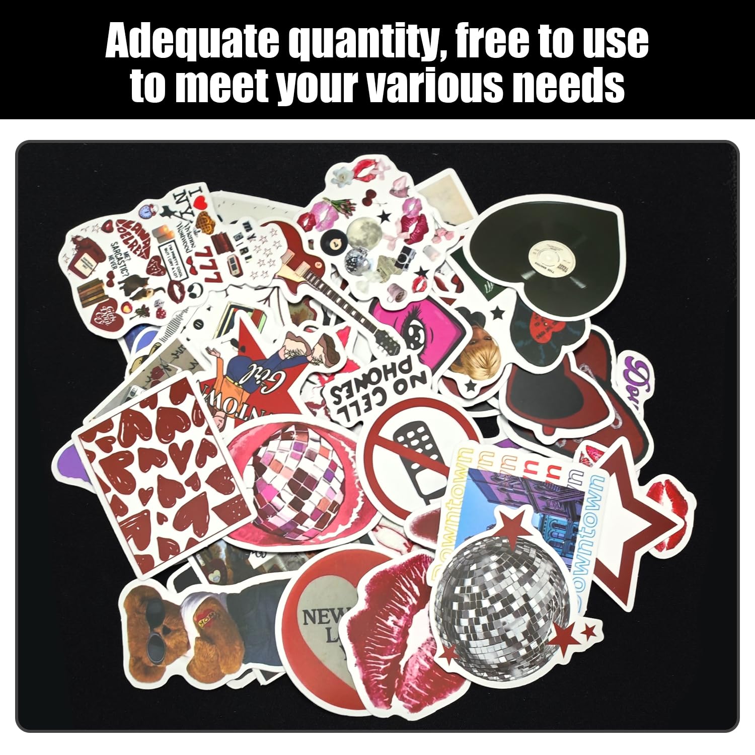 WUFGWBD 100 Trendy Stickers, Retro Stickers, Y2K Style Stickers, Creative And Interesting Stickers - Image 4