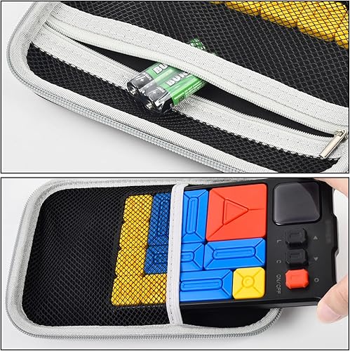 Miniatura 5 de casmilee Case Compatible with Giiker Super Slide Brain Games, Brain Teaser Puzzles Organizer Storage Bag, Flow Slider Puzzle Game Holder (Black)
