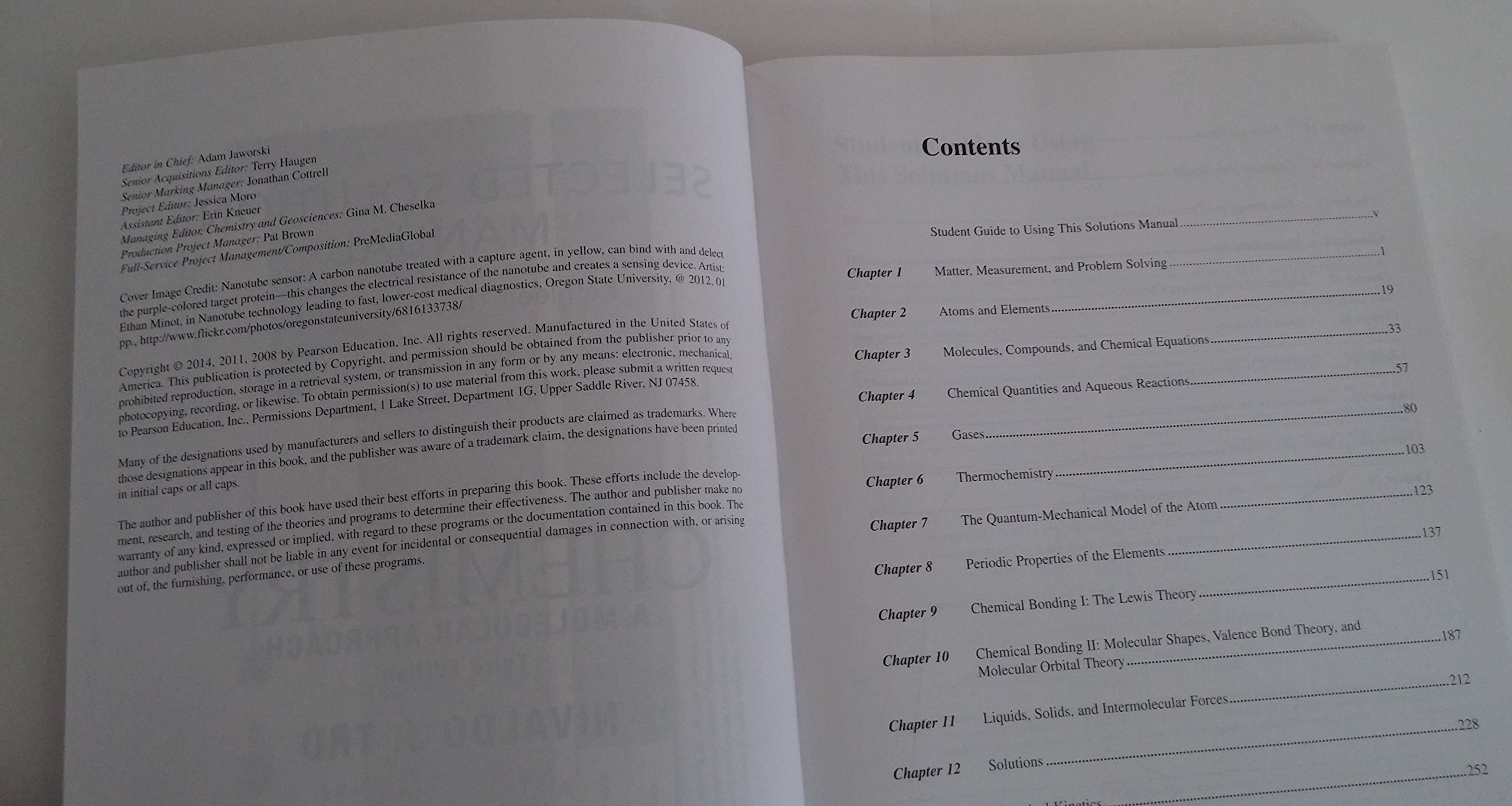 Selected Solutions Manual for Chemistry: A Molecular Approach, 3rd Edition - Image 4