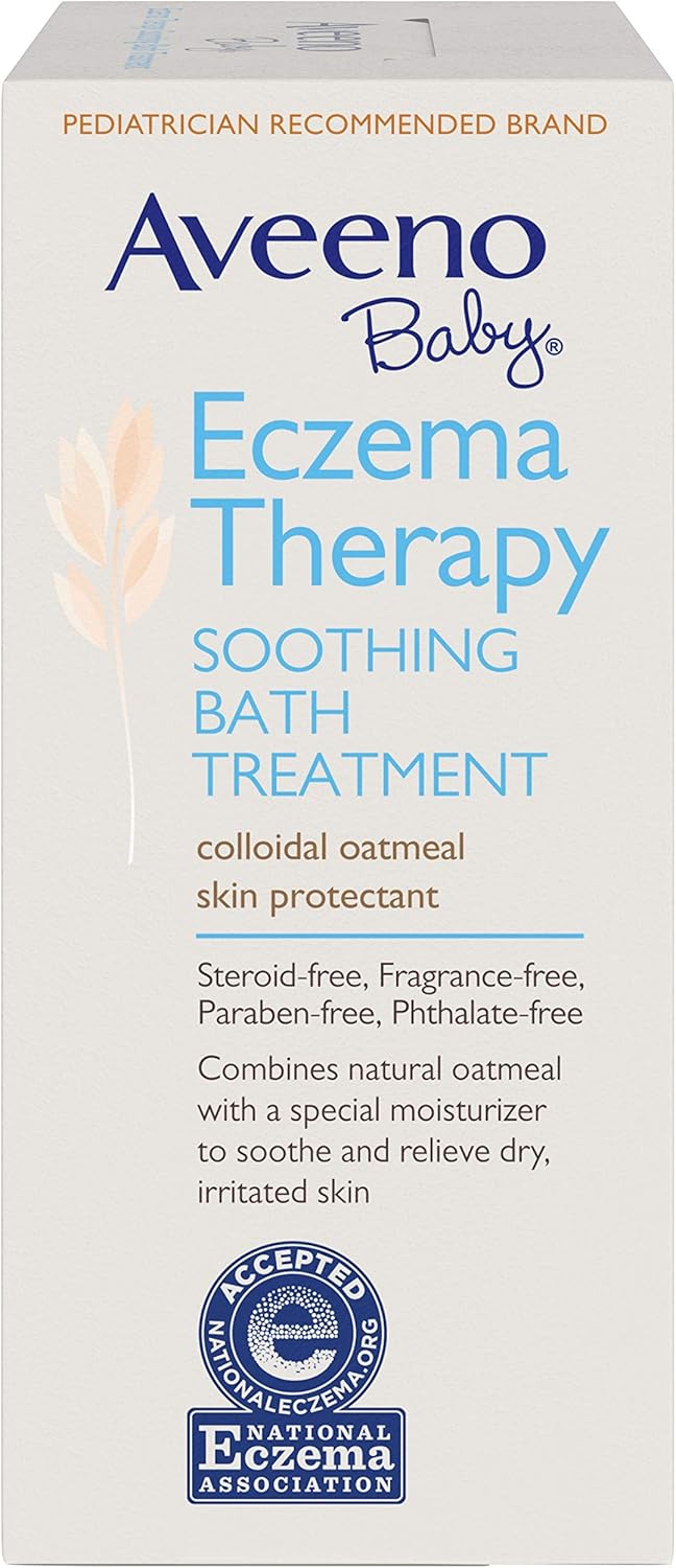 Aveeno (Pack of 4) Baby Eczema Therapy Soothing Bath Treatment, 5 Count-3.75oz