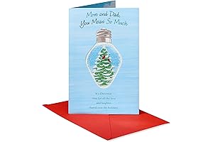 American Greetings Christmas Card for Mom and Dad: Love and Laughter