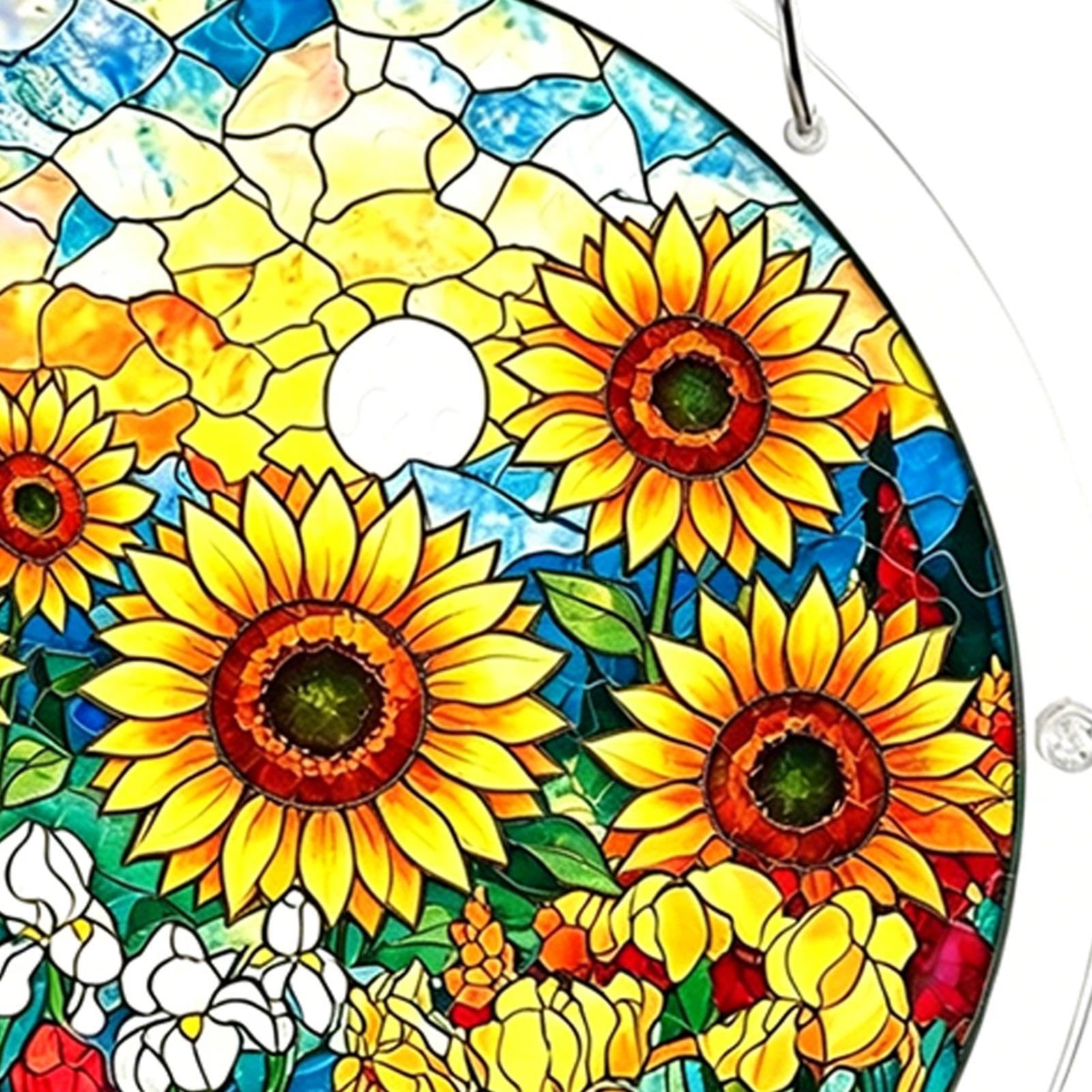 Puzzle attrape-soleil en acrylique | Paysage naturel | Décoration de fenêtre en acrylique 2D pour maison, appartement, salon, bureau, chambre à coucher, balcon, jardin, véranda, mur, fenêtre