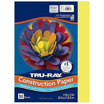 Tru-Ray Construction Paper 9x12" Lively Lemon