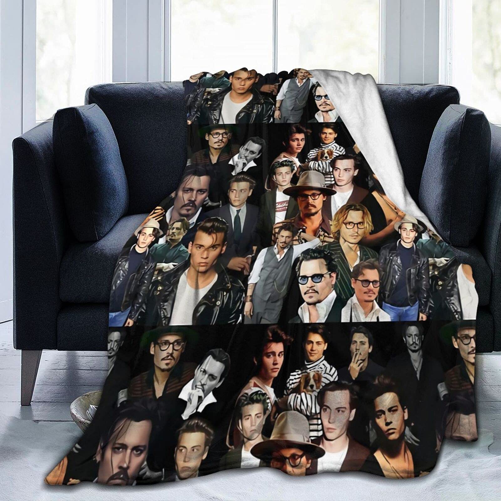 Couverture polaire Johnny Depp le plaid idéal pour le camping et salon