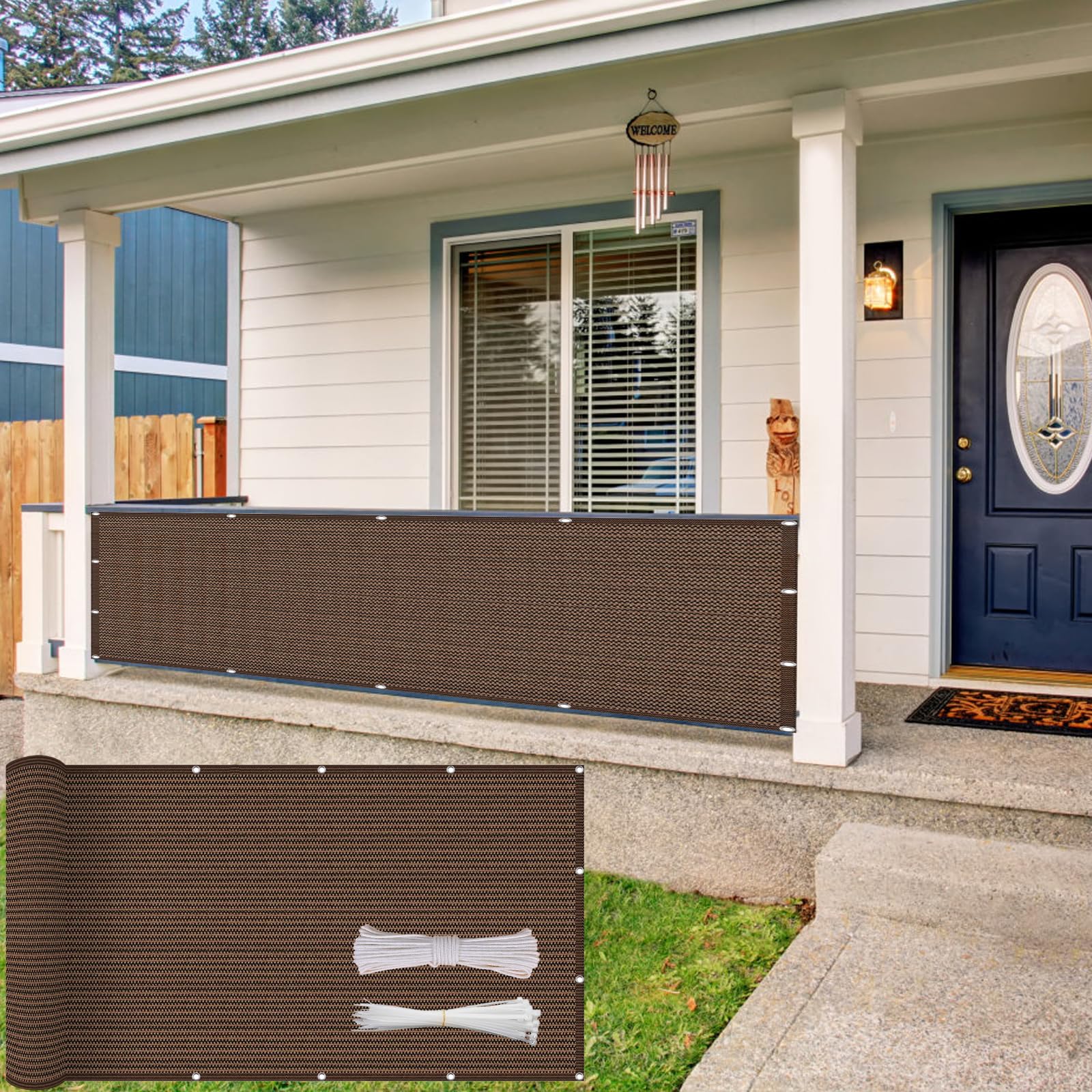 Brise vue jardin haute densité anti-UV protection vent et soleil