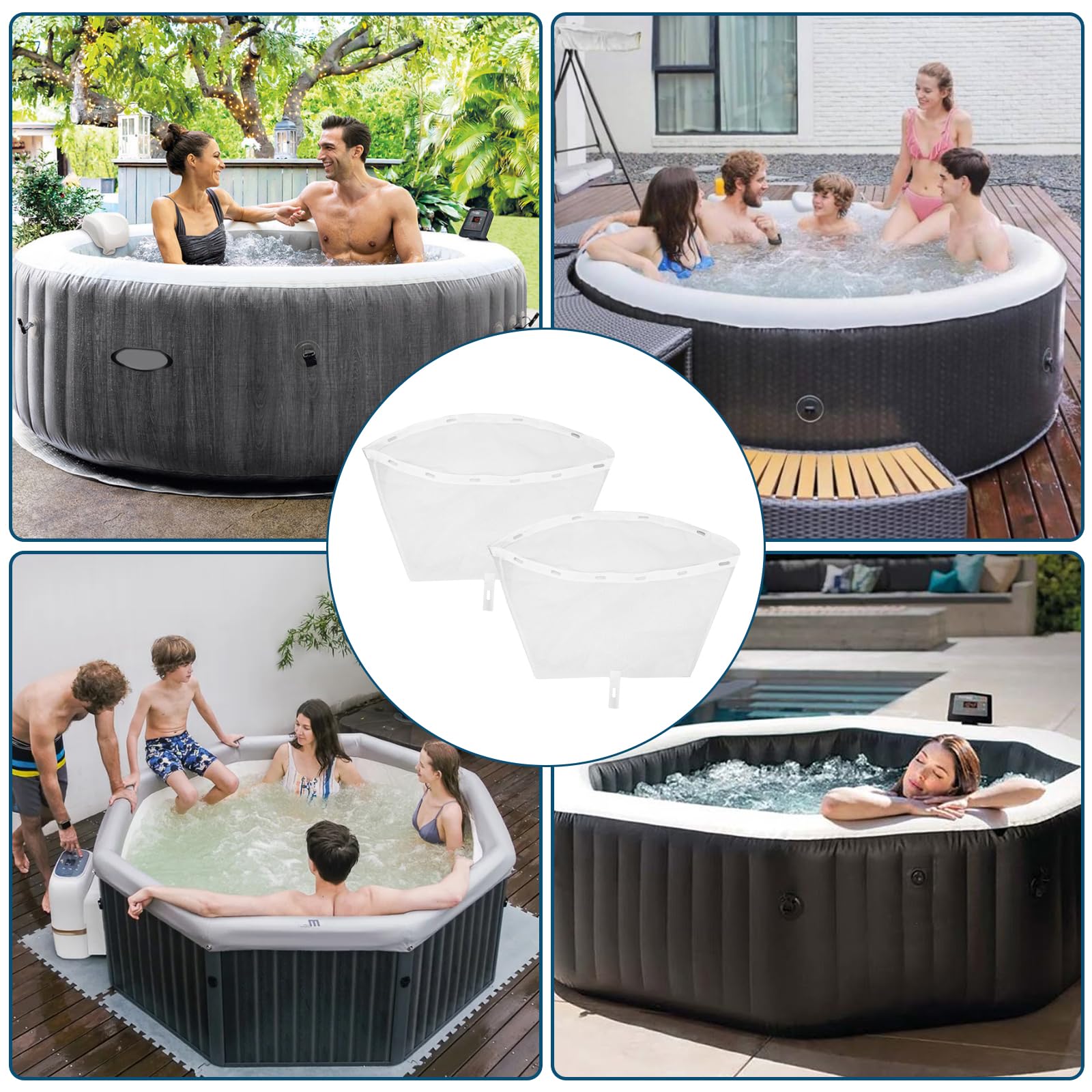 Sac De Fixation Pour Jacu-zzi 6570-398 Hot Tube, Filtre Filet