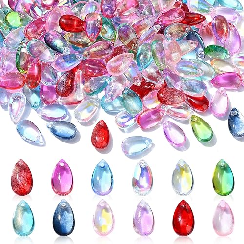 Ipotkitt Dijes para hacer joyas, dijes de cristal surtidos para manualidades, collares, pulseras, aretes, suministros de manualidades, Sin gemas. Ipotkitt Dijes para hacer joyas, dijes de cristal surtidos para manualidades, collares, pulseras, aretes, suministros de manualidades, Sin gemas.