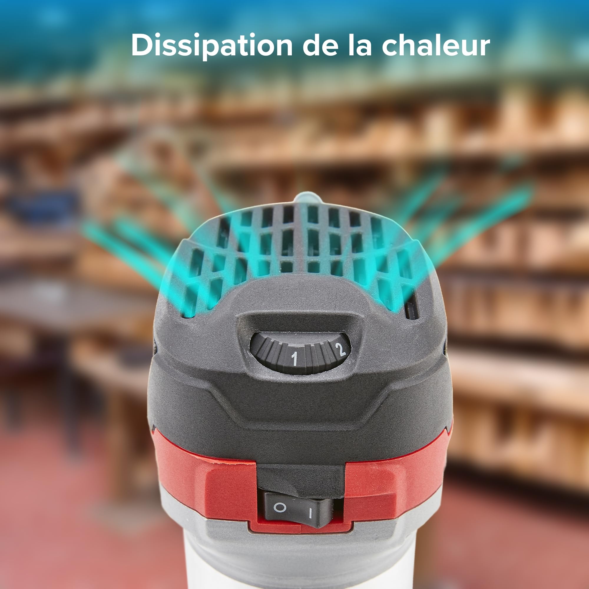 Arebos Défonceuse électrique | Machine à Fraiser | 710W | Sac à outils | avec accessoires de fraisage | Fraiseuse à bois | Fraiseuses à lamelles | Routeur à bois