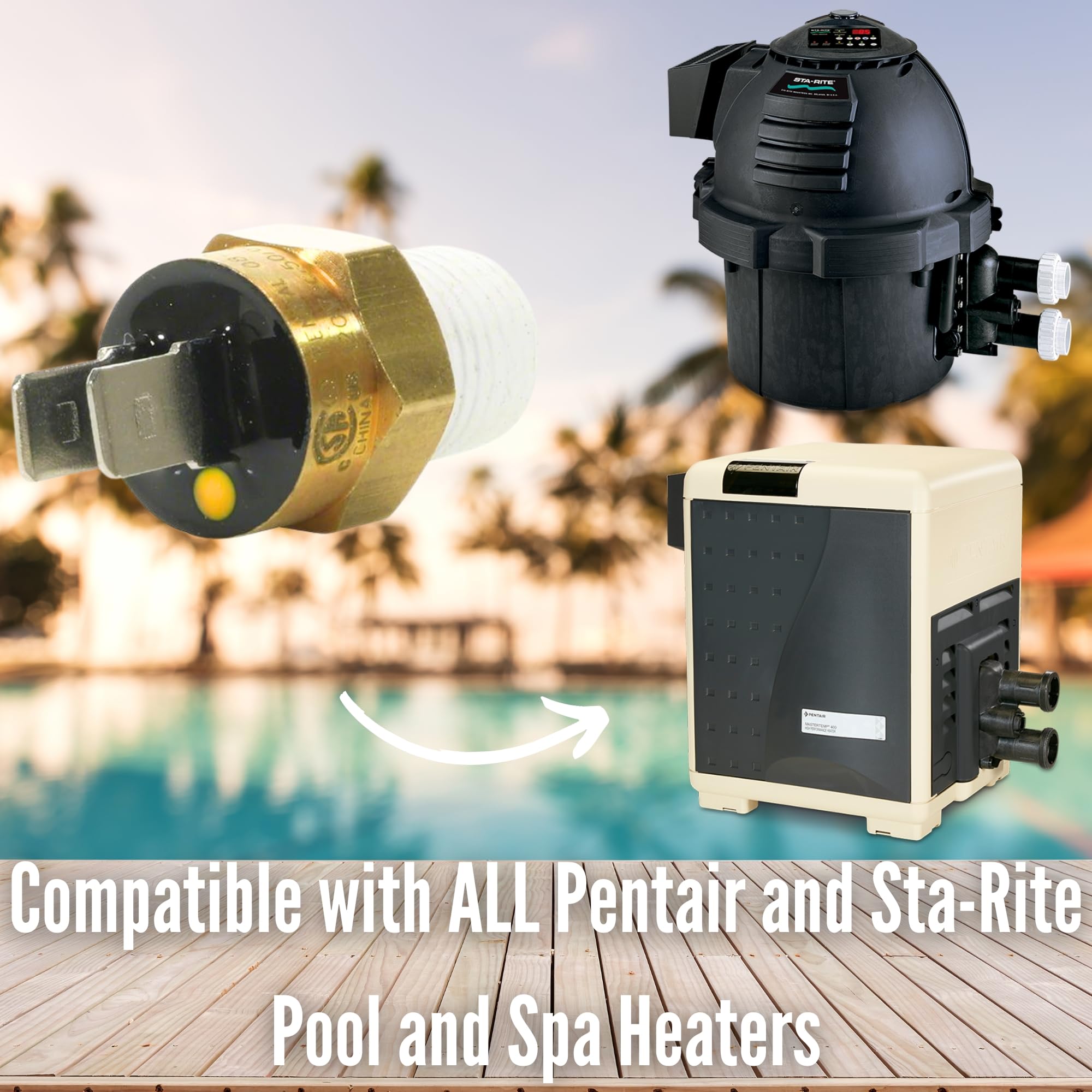 Pentair Pool Pump Parts Wholesale Sensors 42001-0063S High Limit Switch ...