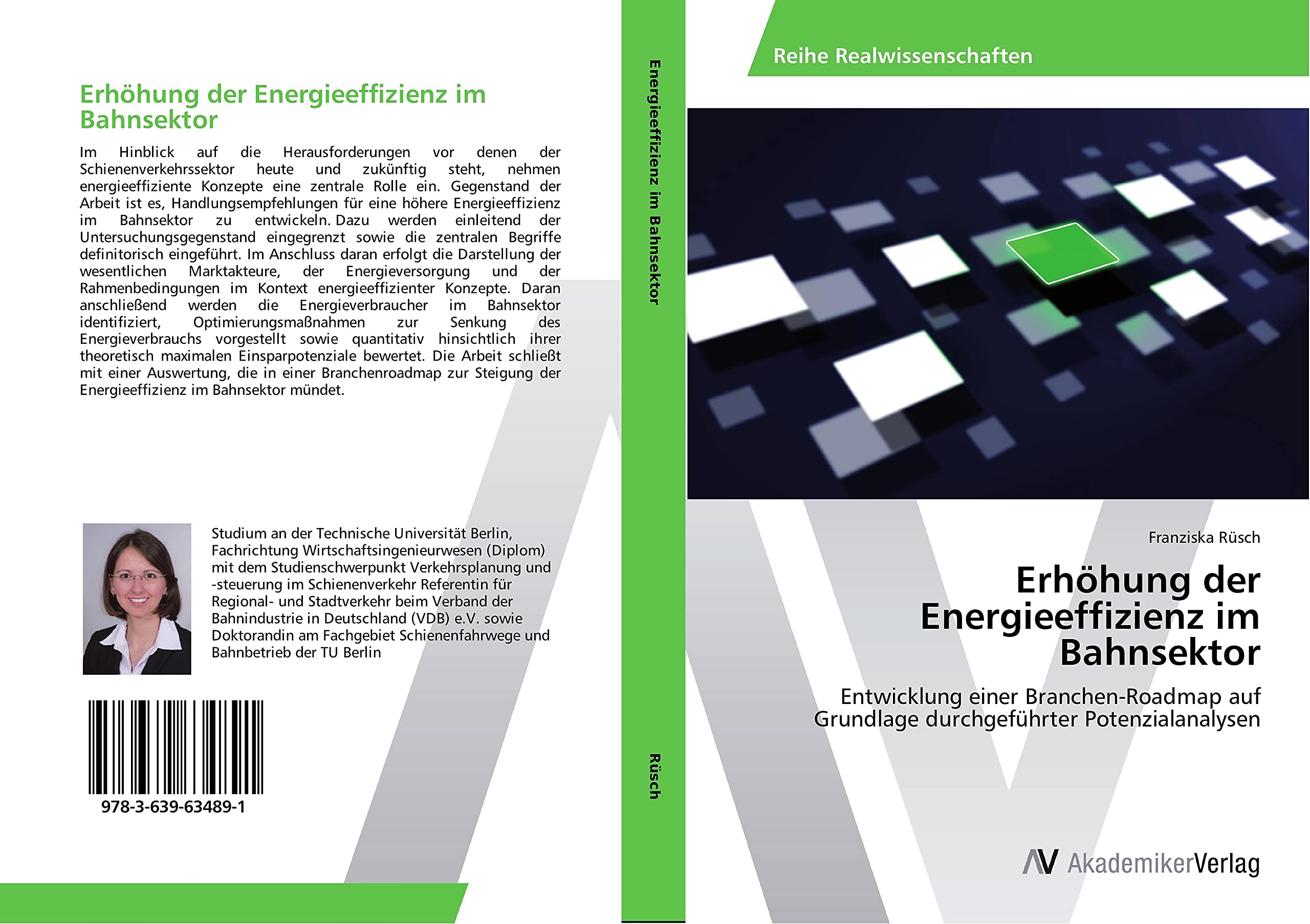 Erhöhung der Energieeffizienz im Bahnsektor: Entwicklung einer Branchen-Roadmap auf Grundlage durchgeführter Potenzialanalysen (German Edition)