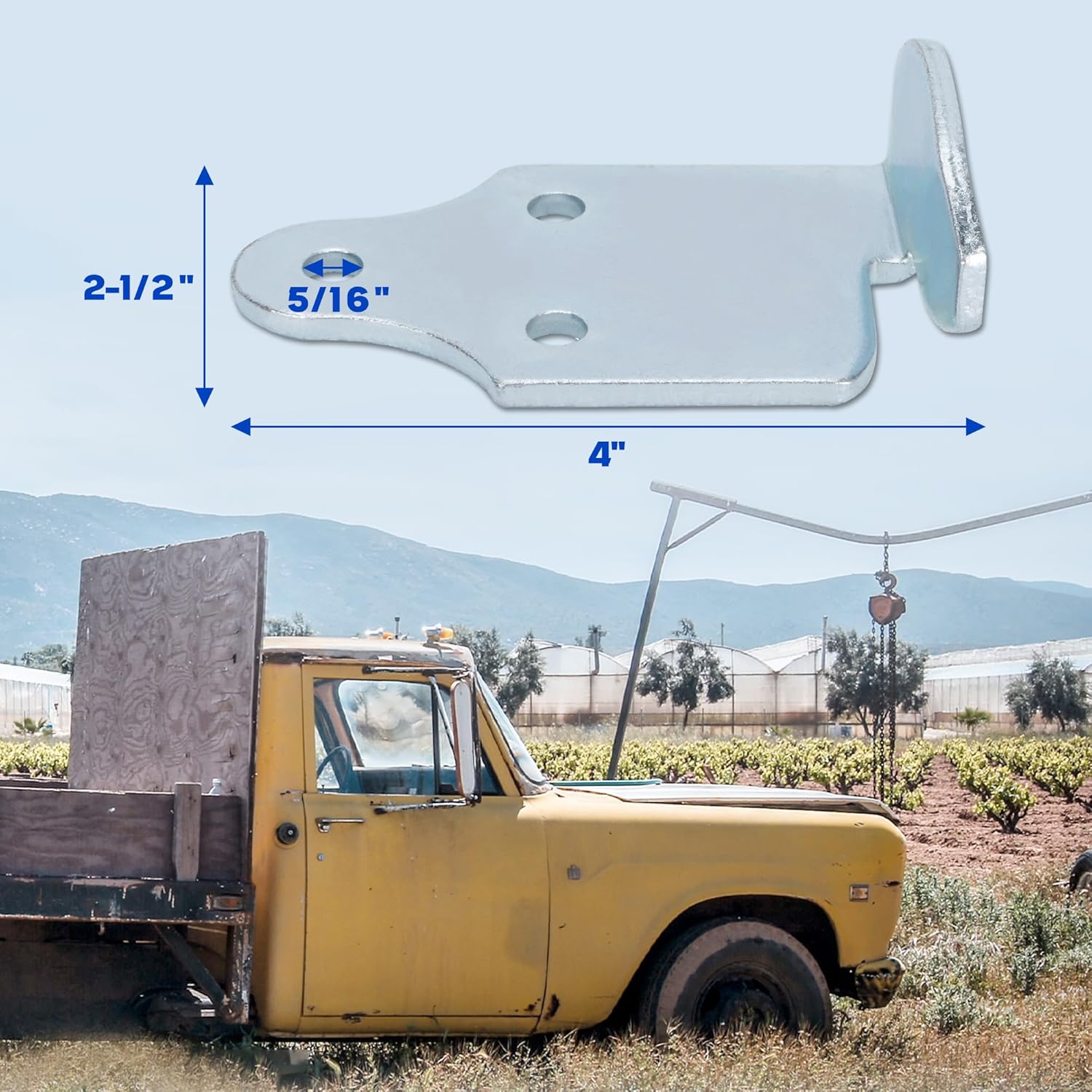 Lonffery 8 Sets Trailer Stake Sides Brackets, Corner Brackets with Screws for Wood, Utility Trailer