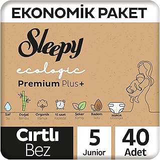 Sleepy Ecologic Ekonomik Paket Bebek Bezi 5 Numara Junior 40 Adet