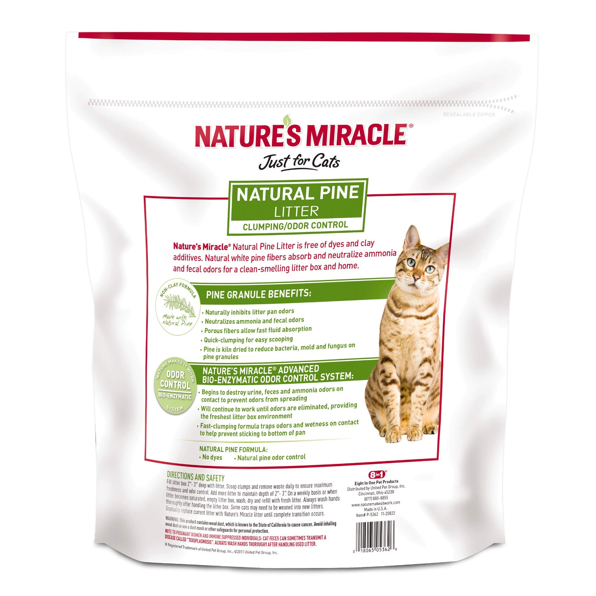 nature's miracle natural pine litter