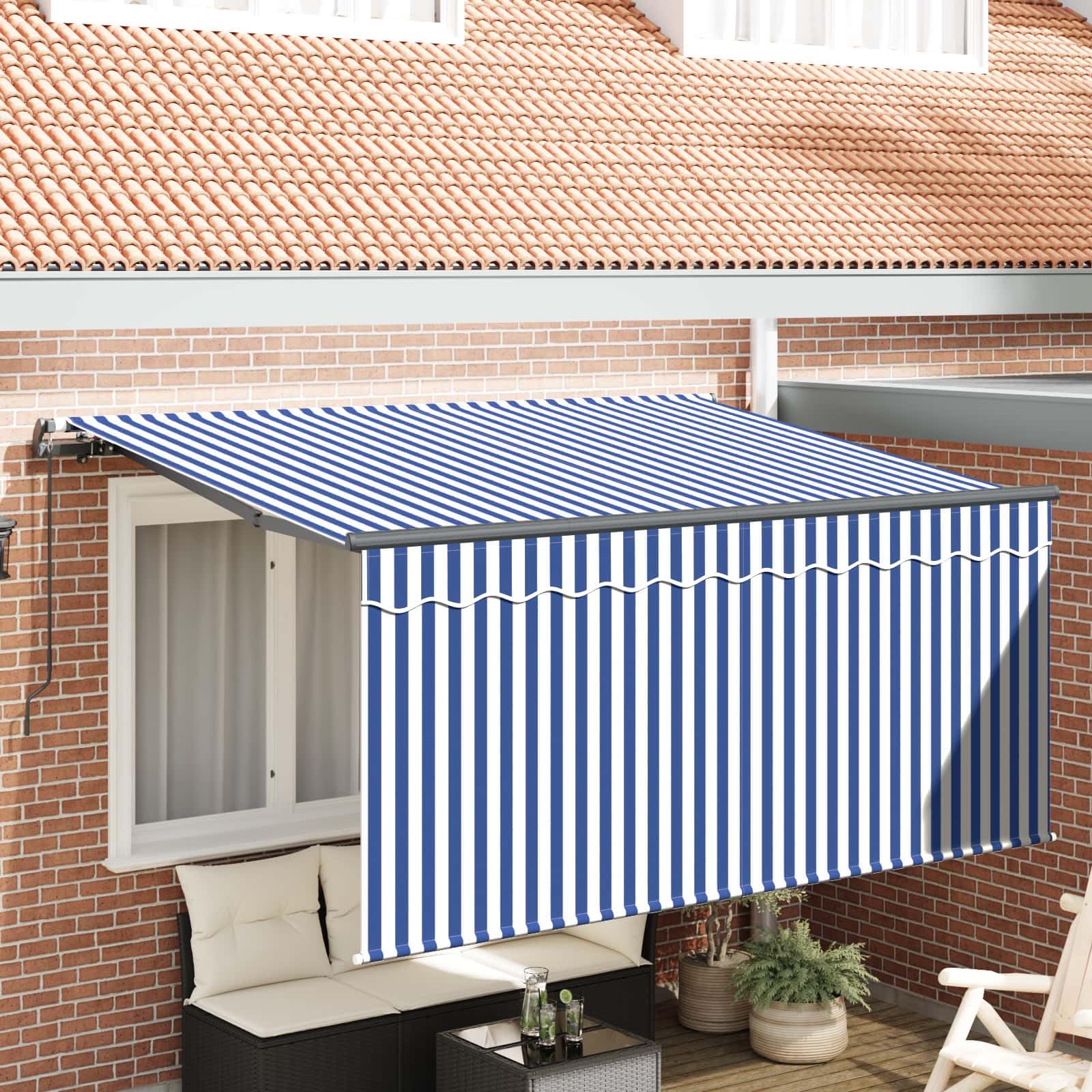 Store banne manuel contre la chaleur pour abriter votre jardin