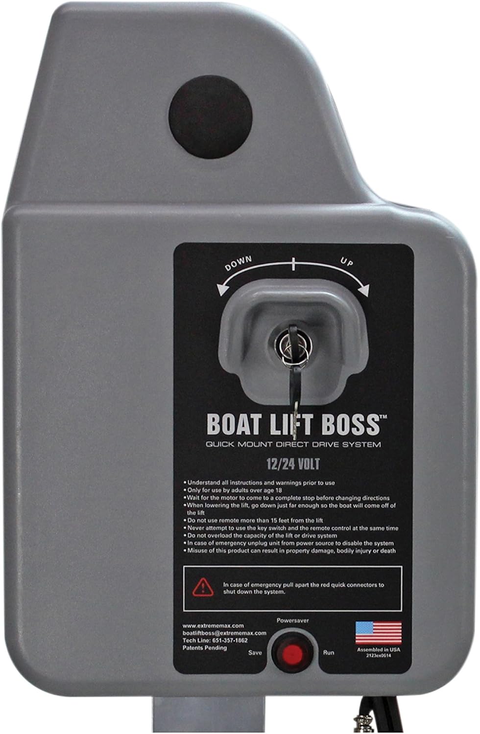 Extreme Max Boat Lift Boss Turn Direct Drive System