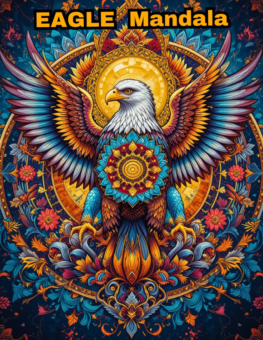 Majestic Eagles Coloring Book: Intricate Mandala Designs for Mindfulness and Creative Expression
