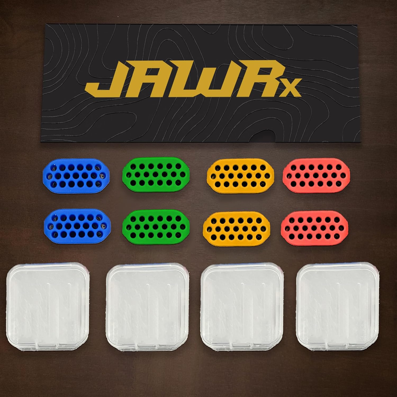 Jaw Exerciser 8 PCS, 4 Resistance Levels - Jaw Line Trainer, Jawline Shaper, Jaw Chew Exercisers, Mewing Device, Jaw Toner, Face Workout - Jawline Exerciser for Men and Women, Strong Jawline Trainer