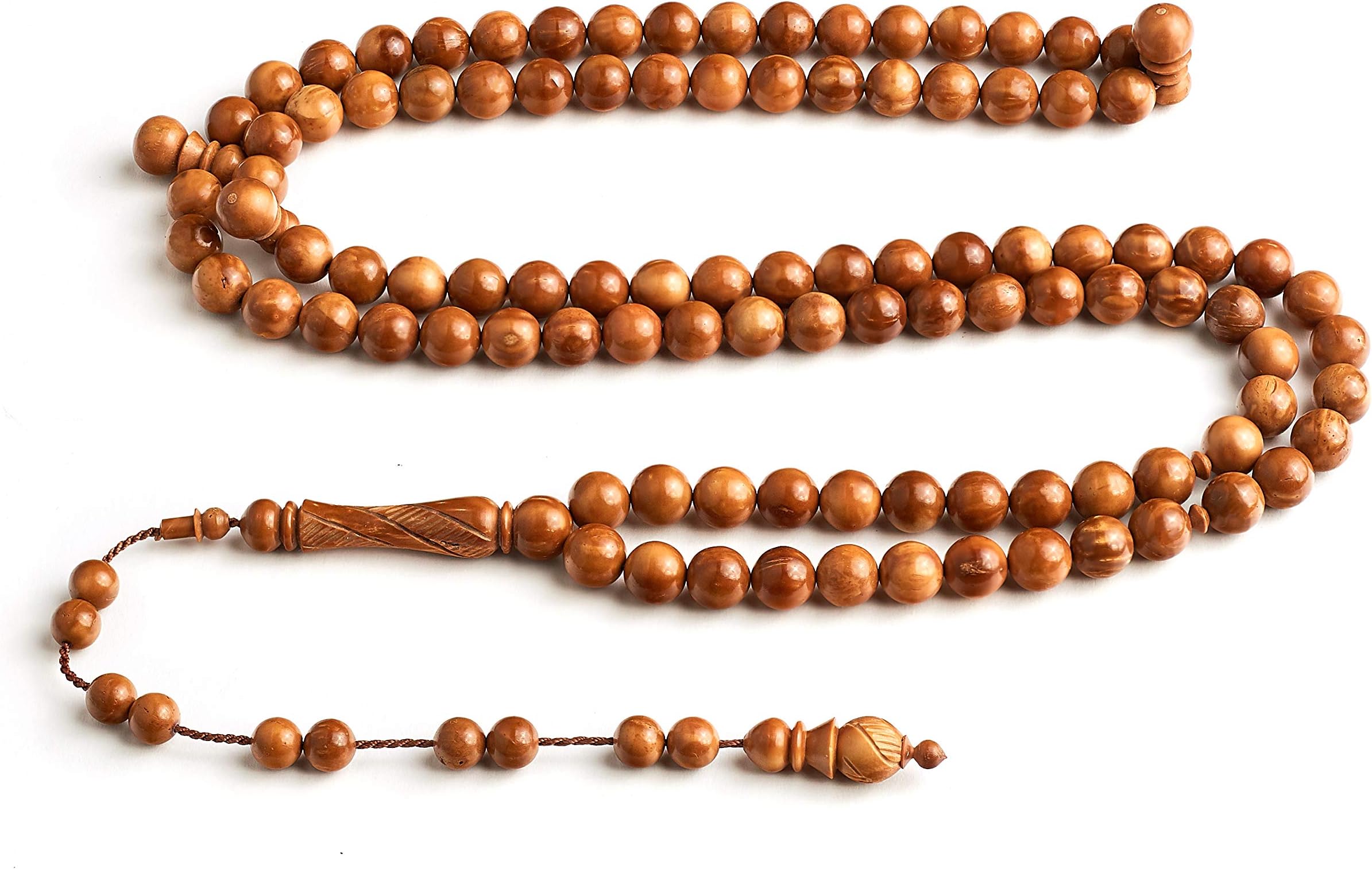 Handcrafted Tasbih Zikr Beads- Signature InfinityBeads by BasmalaBeads- Oranmental Engravings (Companion (8mm), KUK Seed)