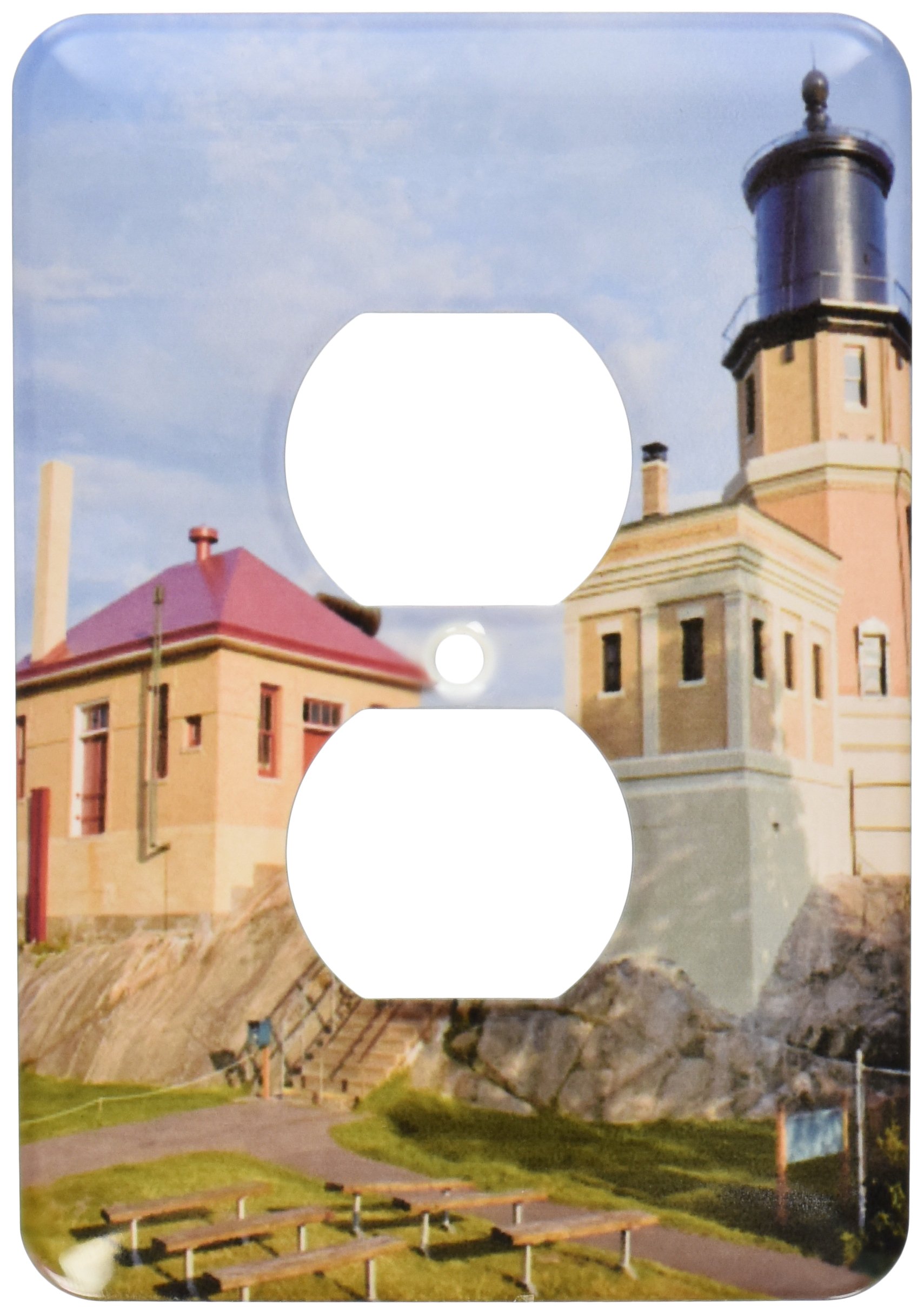 Phare Split Rock Lighthouse plaque de décoration pour 2 prises dans votre salon marin