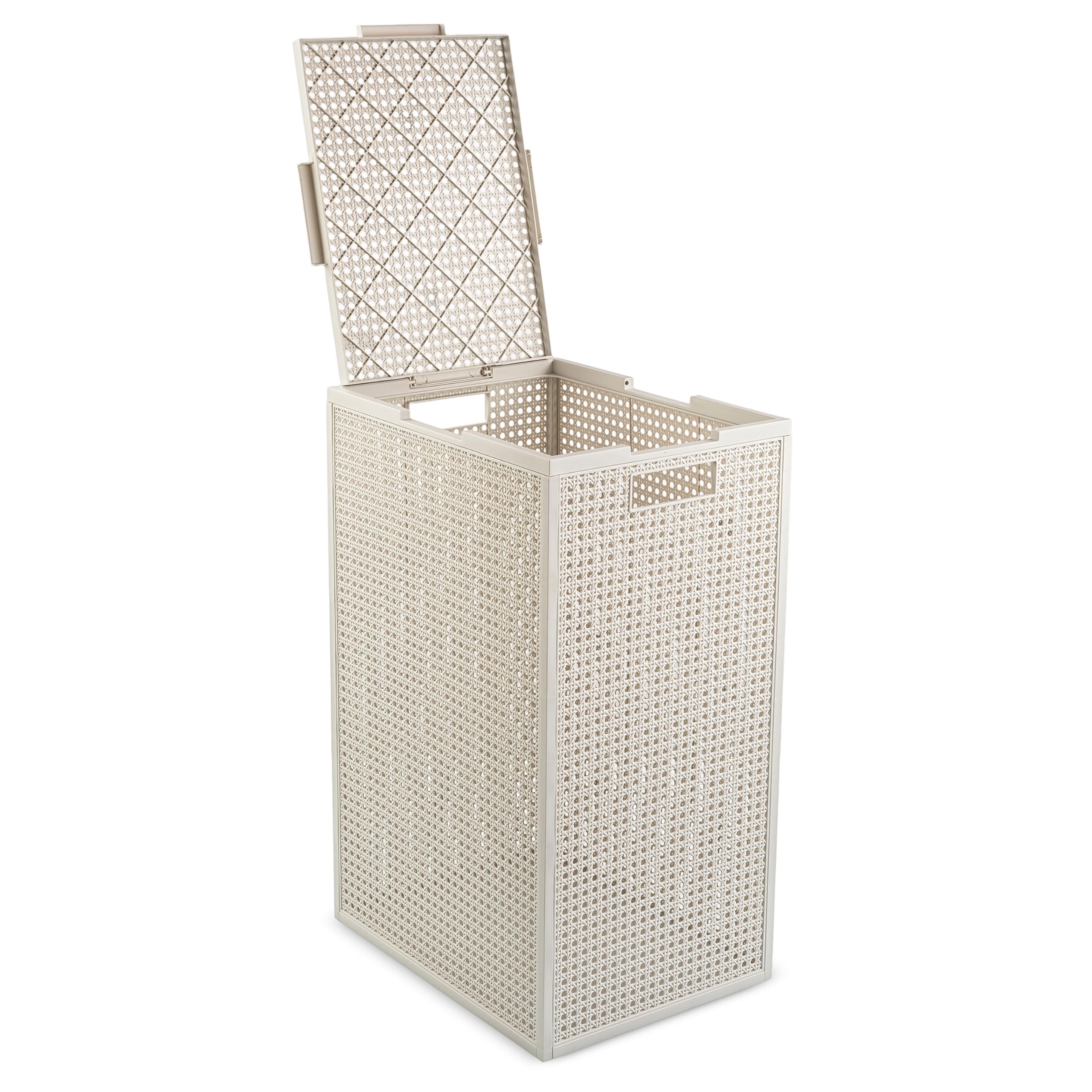 CURVER KAYA Wäschekorb, 60 l, Leinenoptik, Kunststoff