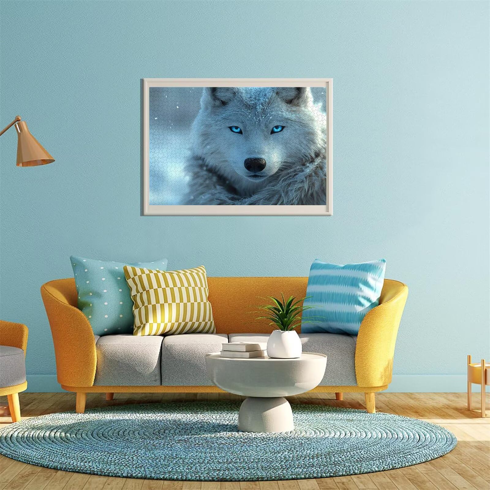 Puzzle Erwachsene 2000 Teile Wolf Tier Educa Jigsaw für Kinder ab 8 Jahren Mädchen Jungen, Erwachsene Impossible Klassische Puzzles Schwer, Anspruchsvoll Spielspaß, Als Familienspiel 70x99cm t-414