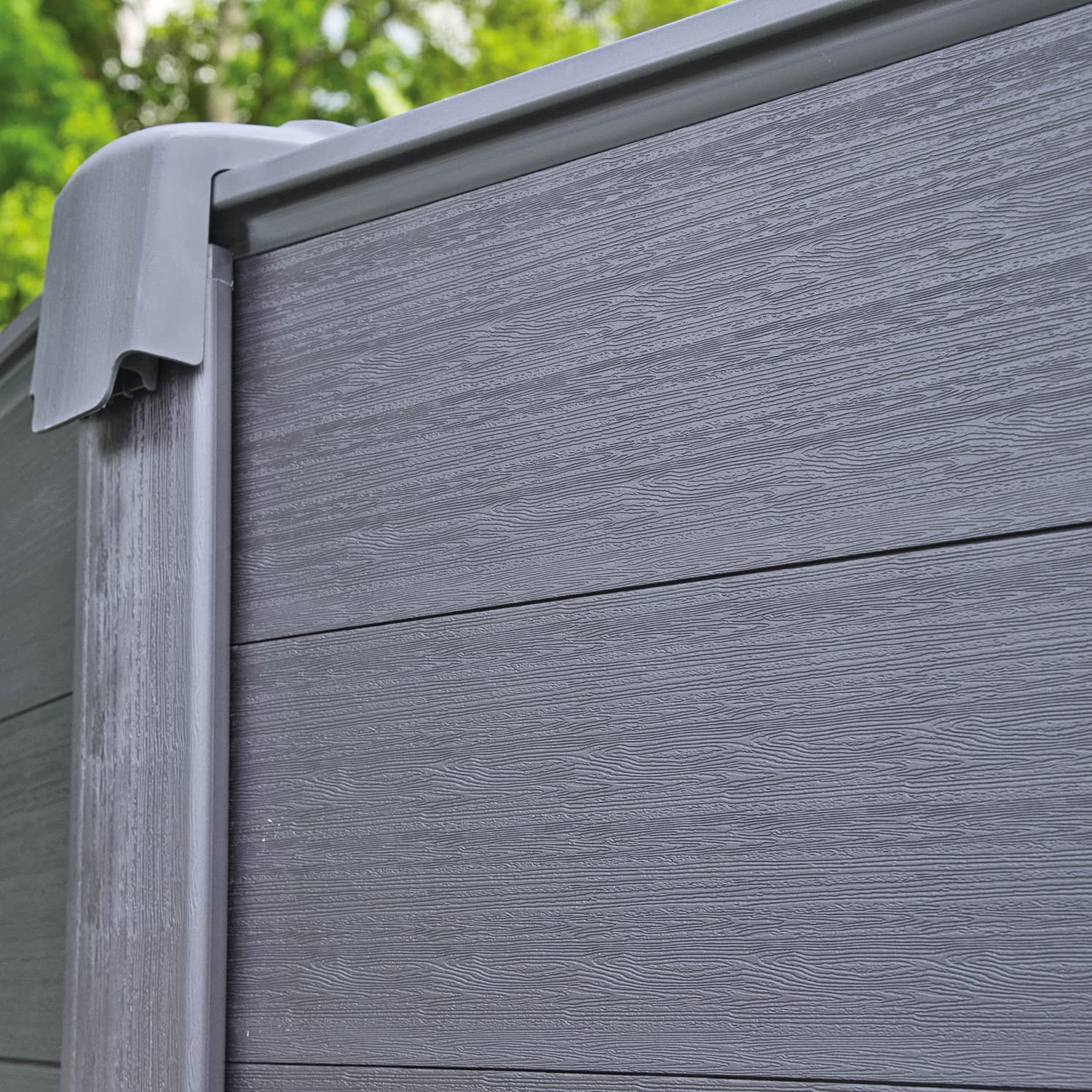 Intex 26384NP - Piscina Fuori Terra Graphite Gray Panel Rotonda, con Accessori, PVC, Grigio, 478x124 cm