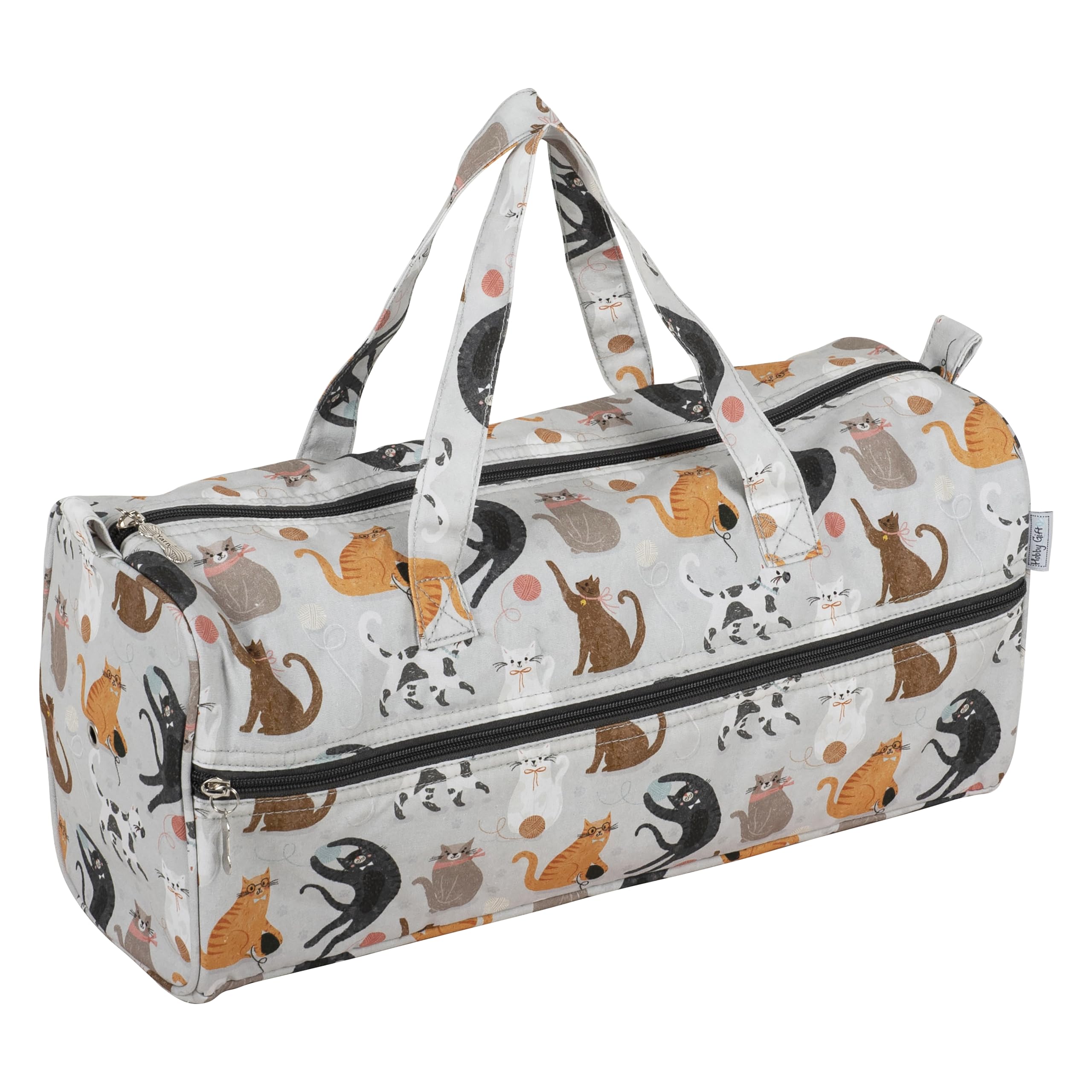 Hobby Gift Knitting Needle Project Storage Bag, Cats