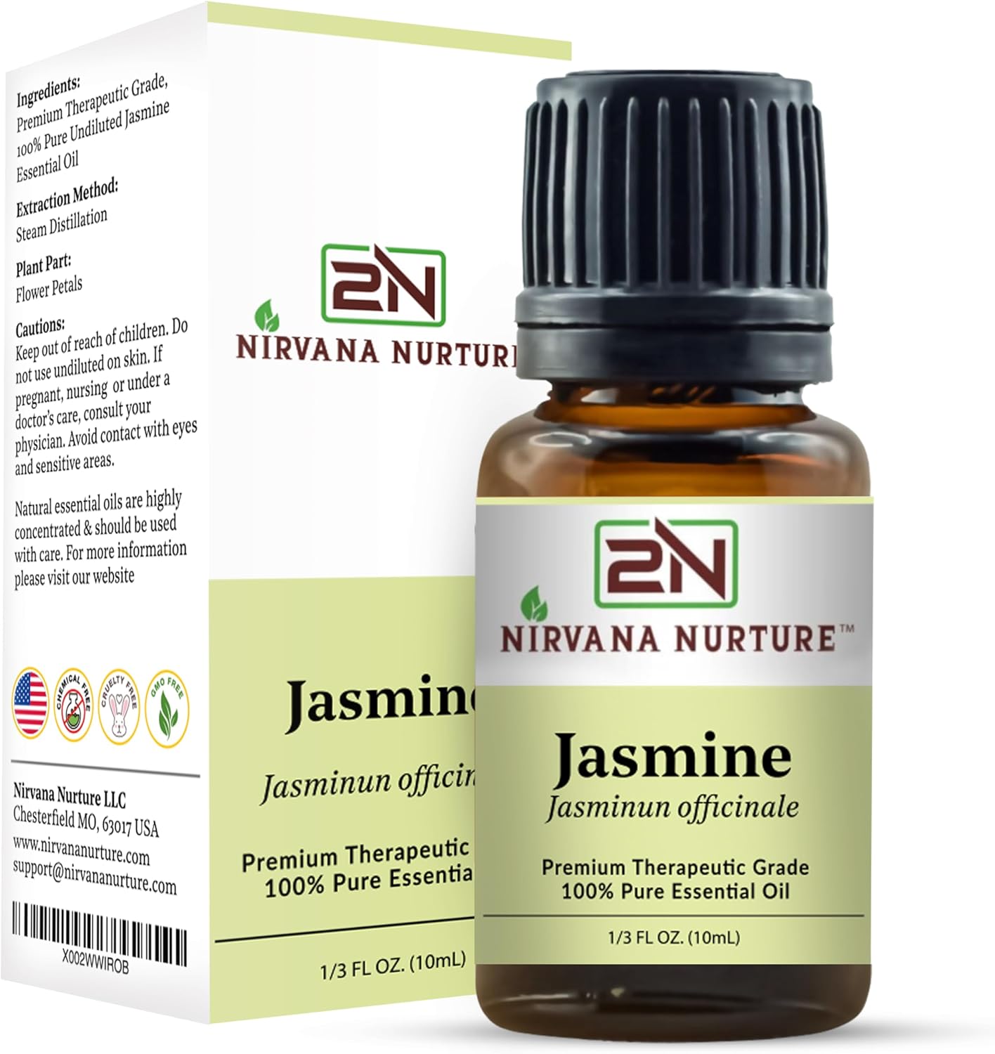 Jasmine Essential Oil 100% Pure Premium Therapeutic Grade, Undiluted - Aromatherapy Diffuser for Calm and Relaxation, Skin Care, Hair Care - Image 5