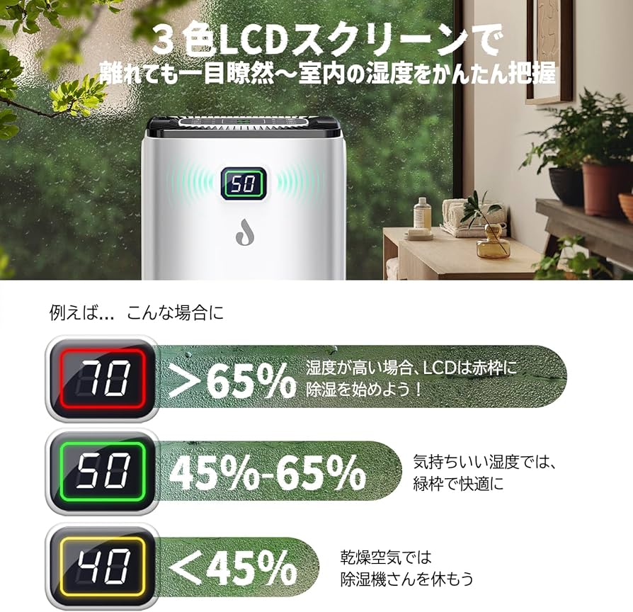 Amazon | 除湿機 衣類乾燥 除湿量12L/日「2025新型」コンプレッサー式