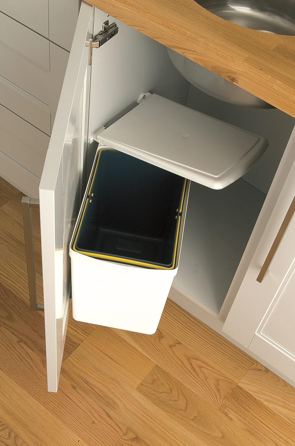 Under sink waste bin 201WH Amazon.co.uk Home & Kitchen