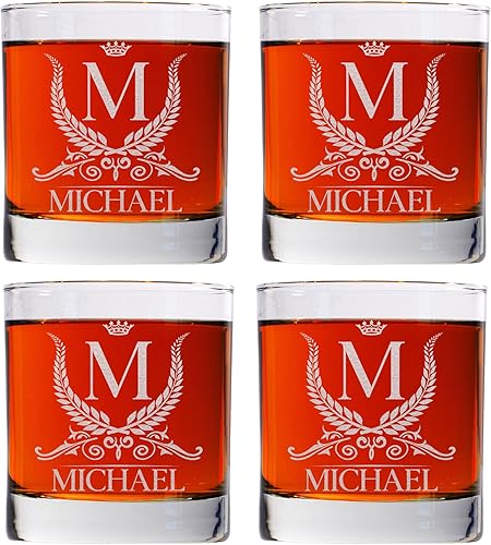 Miniatura 10 de Vaso de whisky personalizado para hombres y mujeres, vaso de whisky personalizado de 11 onzas, regalo de cumpleaños para él y ella, vaso de cóctel