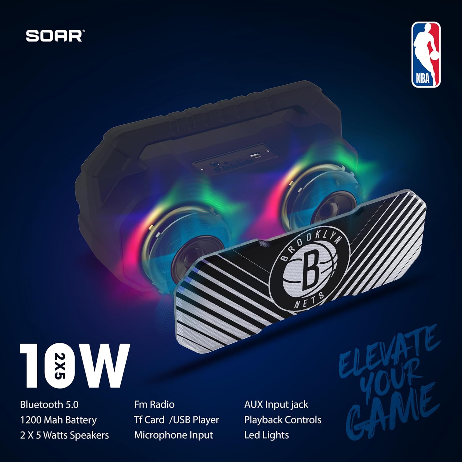 SOAR NBA Wireless Boombox Speaker