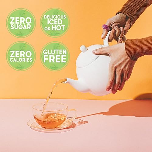 Miniatura 3 de Salada Té blanco delicado con 40 bolsas de té envueltas individualmente por caja (paquete de 6) contiene cafeína caliente con sabor natural