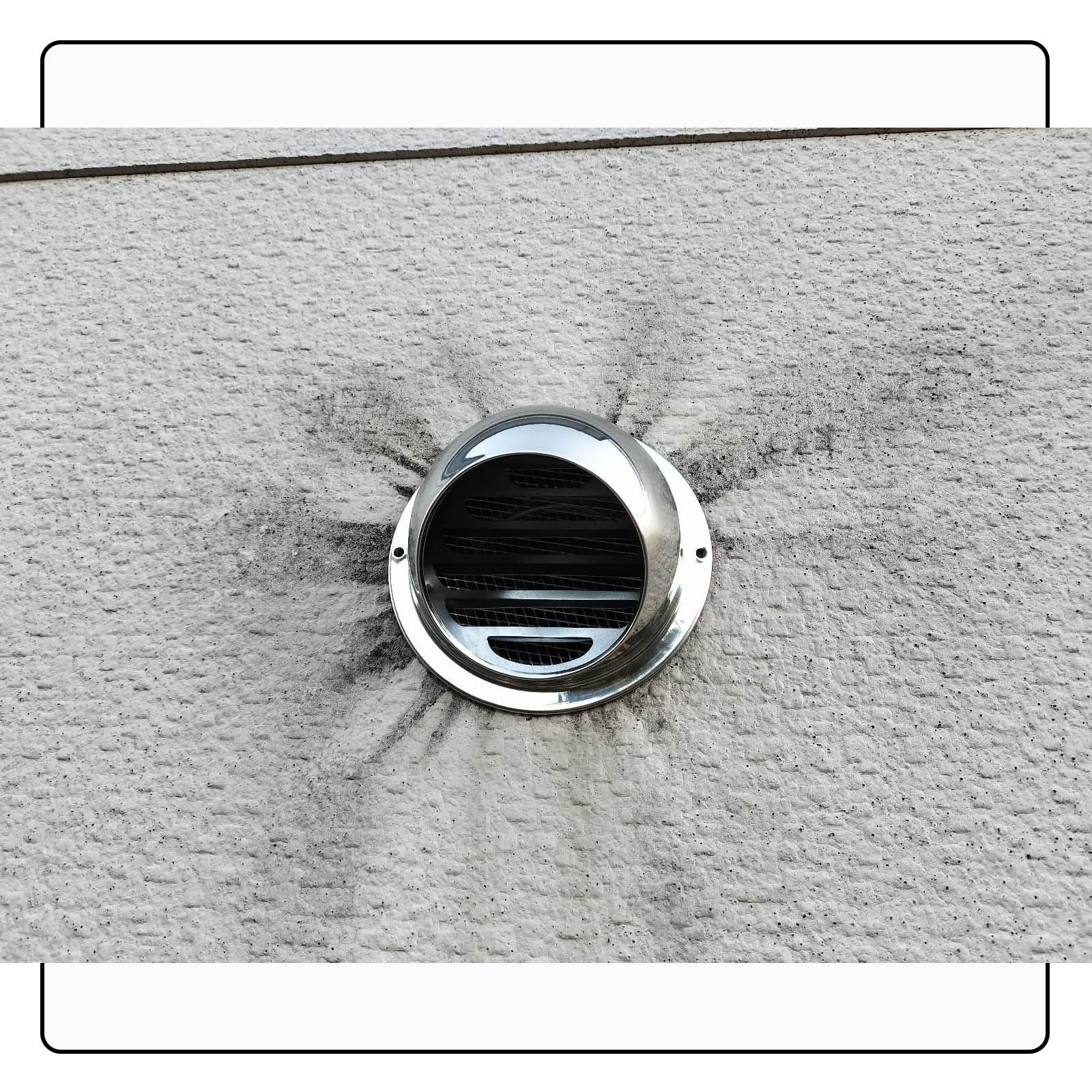 Amazon.co.jp: フード付き ステンレス ダクト 排気口 追加の換気用 虫