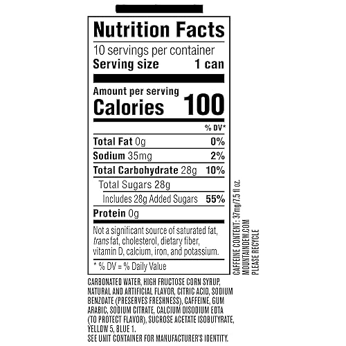 Miniatura 9 de Refrescos Mountain Dew 75 onzas mini latas paquete de 10