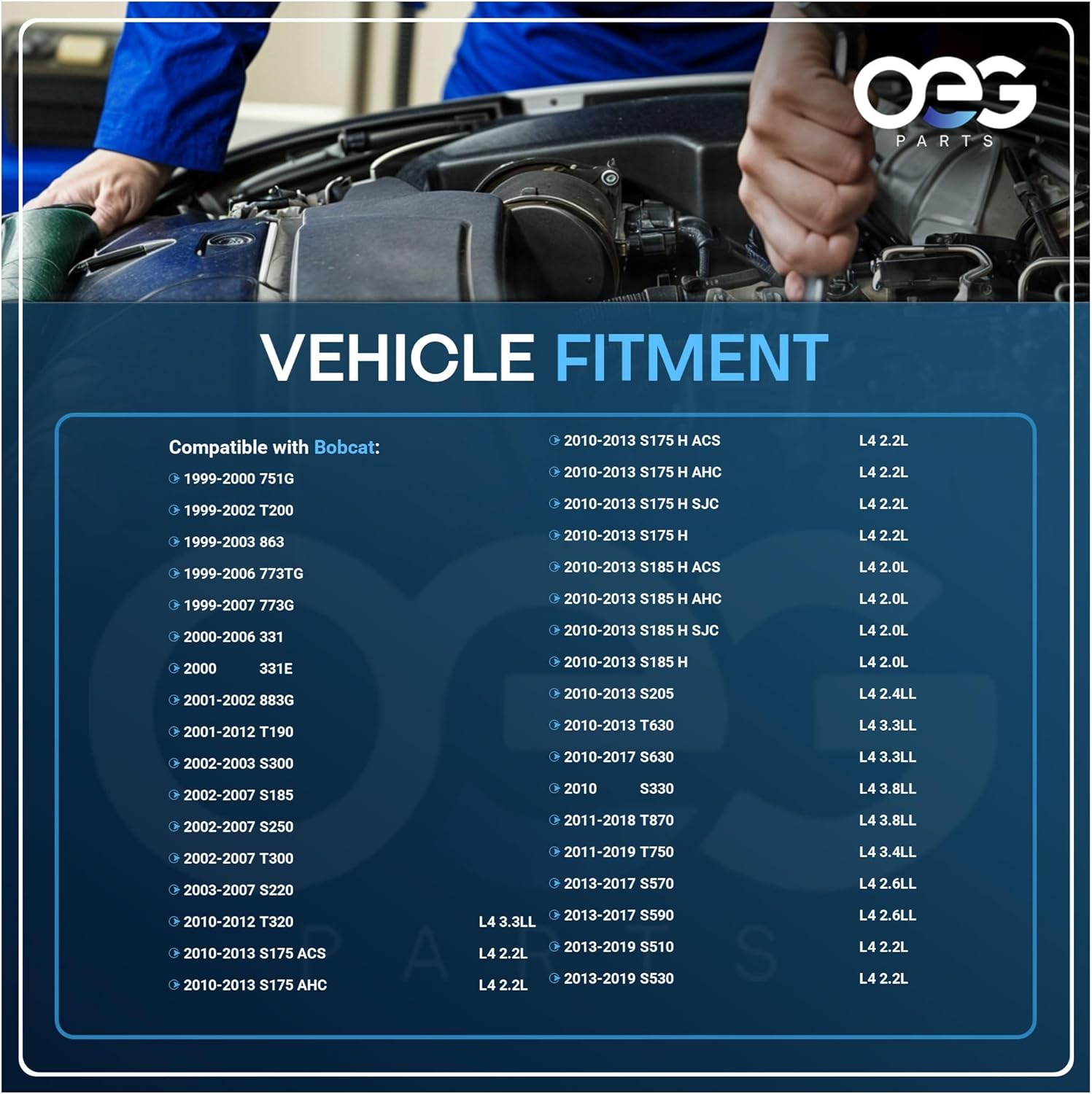 OEG Parts New Alternator Compatible With Bobcat Compact Track Loader/Excavator/Loader/Skid Steer/Steer Loader/Track Loader W/Deutz/Kubota Eng 6675292 6678205 6681857 6690593 7008772 40040026 40040047