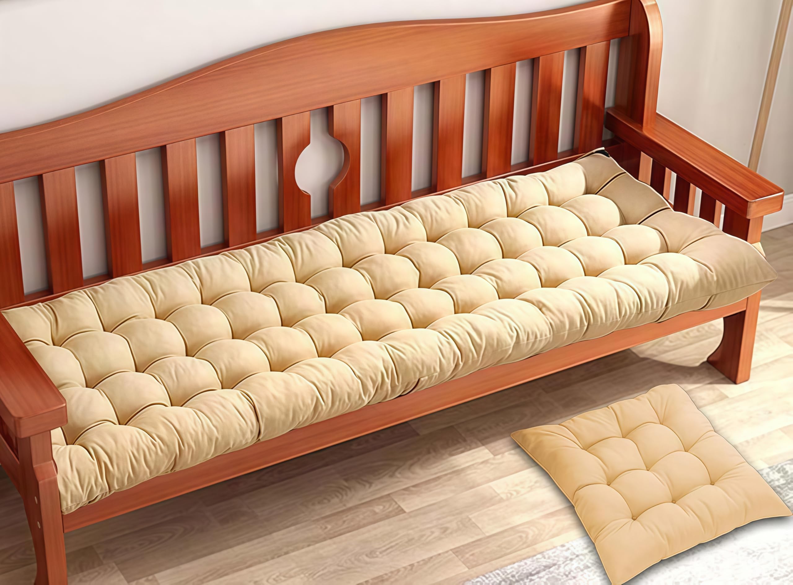 Coussin de chaise longue d'extérieur et intérieur moelleux 3 places
