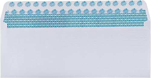 Miniatura 3 de Sobres autoadhesivos tintados de seguridad impresos #10 - personalizados con logotipo y direccióndirección de devolución impresa - Tamaño 4-18 x