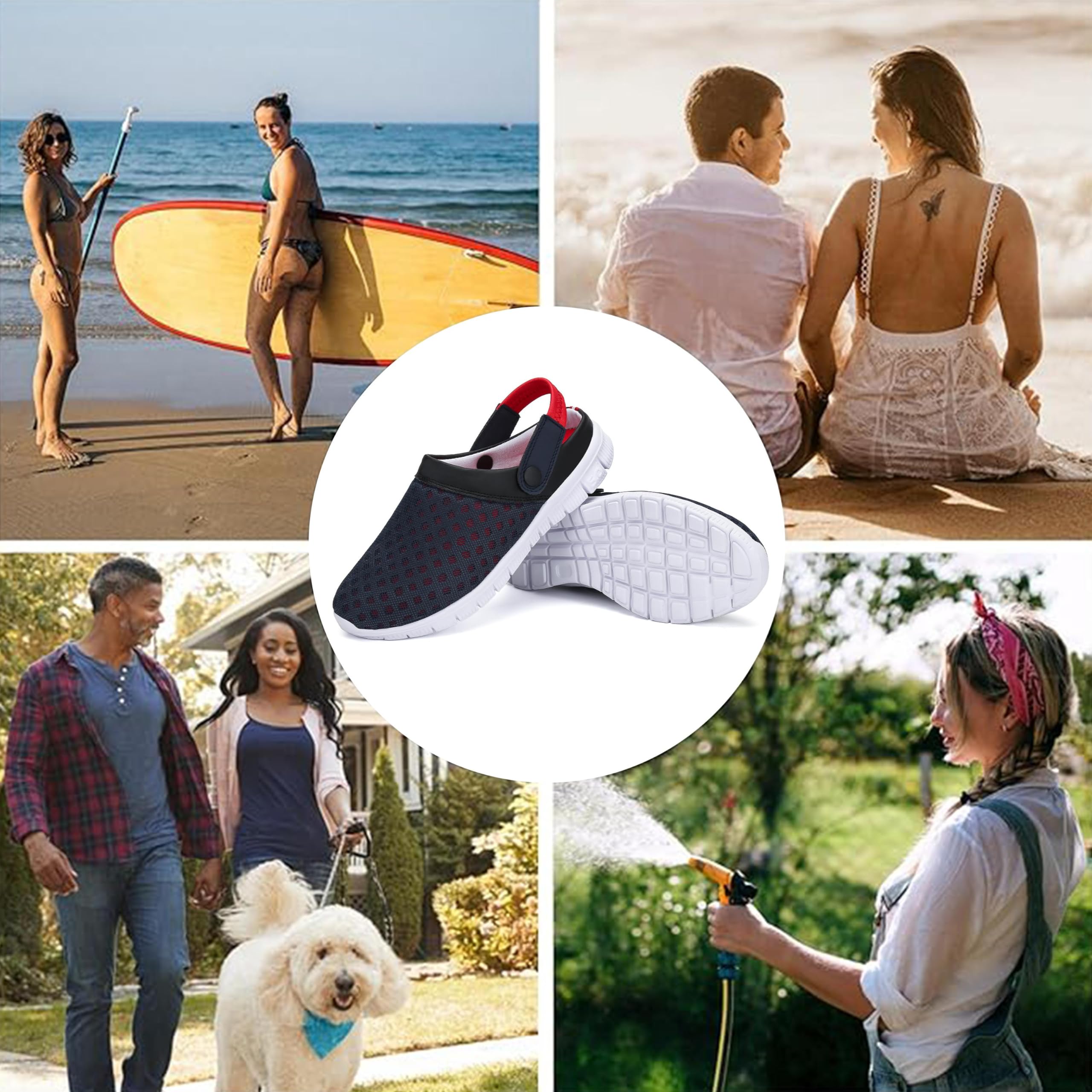 Saguaro Unisex Clogs, Summer Garden Slippers, Lightweight Garden Shoes, Sizes EU 3–15 - 3