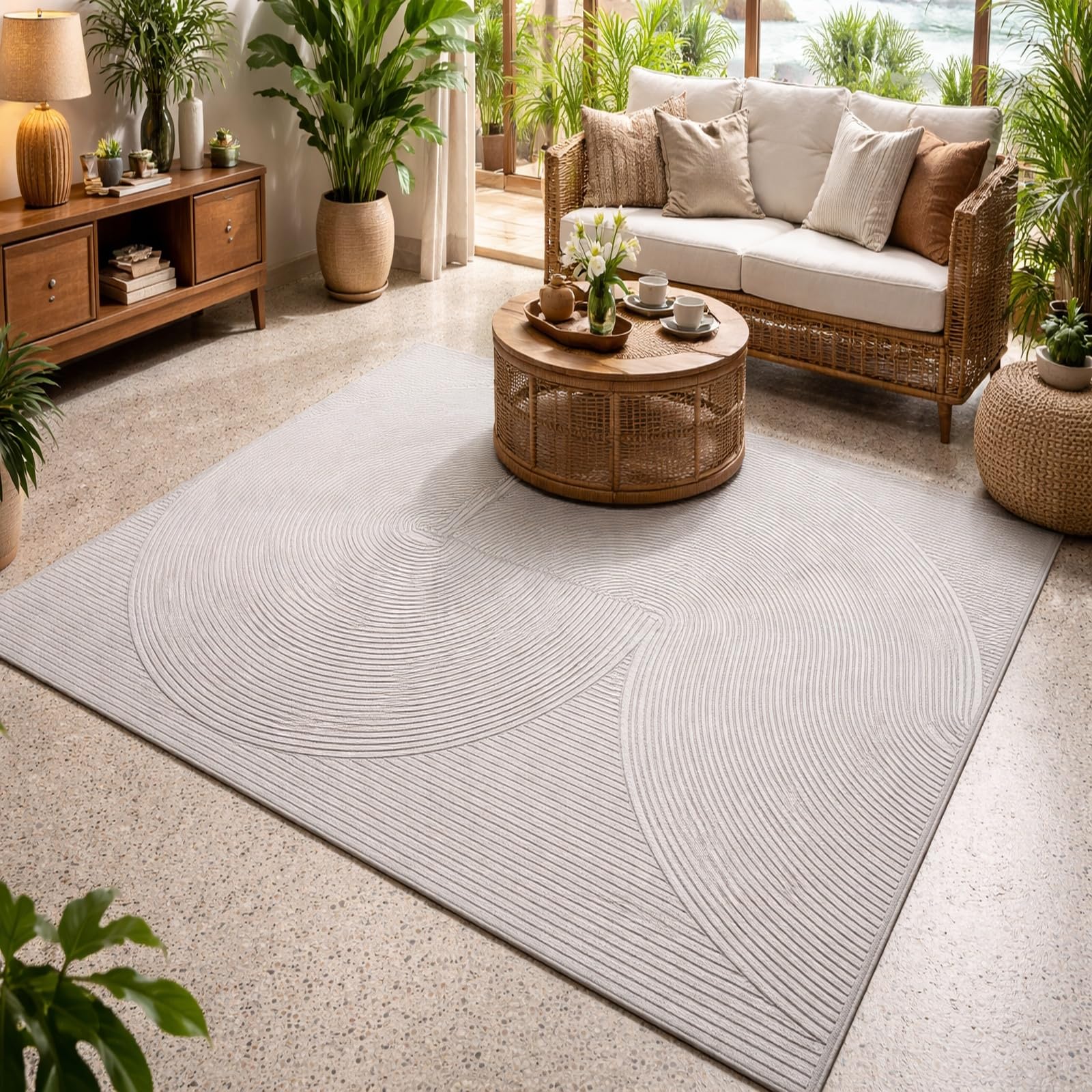 Alfombras extragrandes para sala de estar y comedor moderno