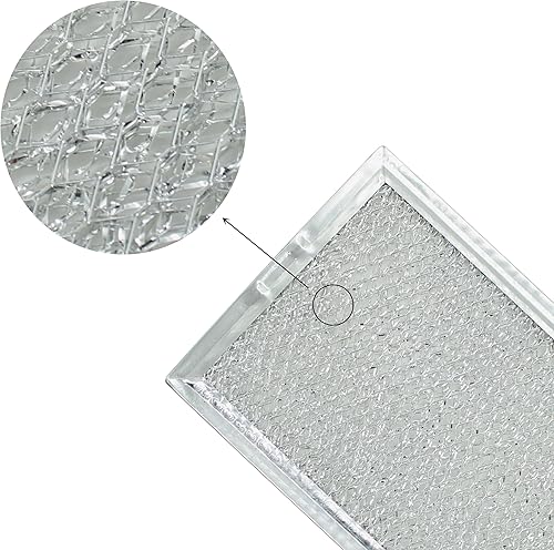 Miniatura 3 de Filtro de grasa para microondas que reemplaza 5304464105 WB06X10608 Filtro de grasa para microondas GE compatible con 5.1 x 7.6 pulgadas (paquete de