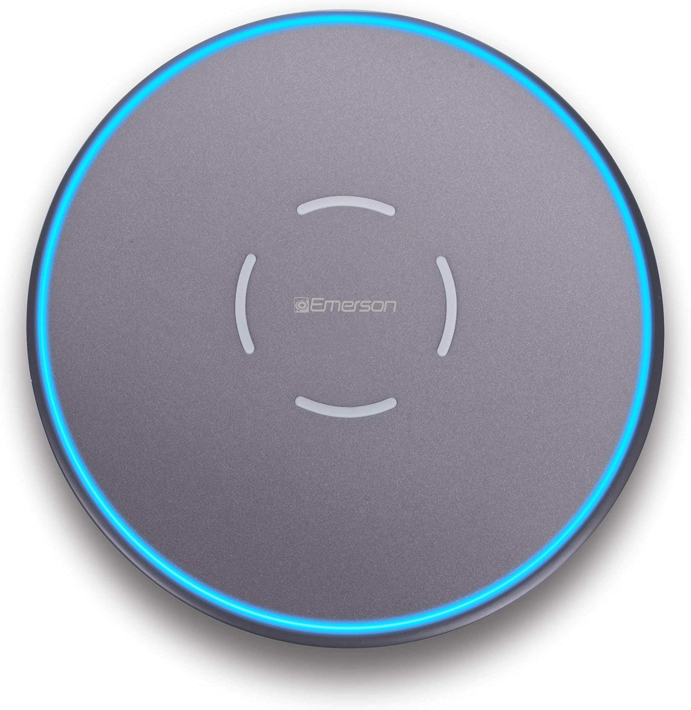 Emerson Wireless 10W Fast Charger Compatible with iPhone Xs MAX/XR/XS/X/8/8 Plus,10W Galaxy S10/S10 Plus/S10E/S9, and 5W All Qi-Compatible Phones, ER-WC200
