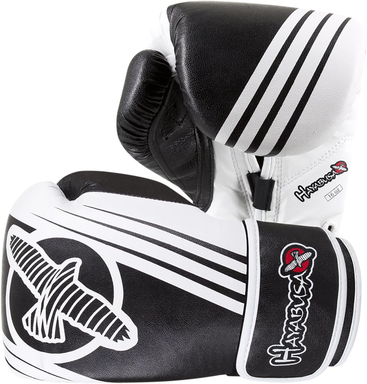 Hayabusa Ikusa Recast 16oz Gloves Black/White 16 oz.