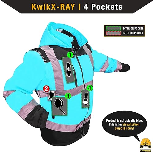 Miniatura 7 de KwikSafety - Charlotte, NC - Chaqueta de seguridad Softshell AGENT & GALAXY Diseño base y edición limitada Clase 3 ANSI probado OSHA