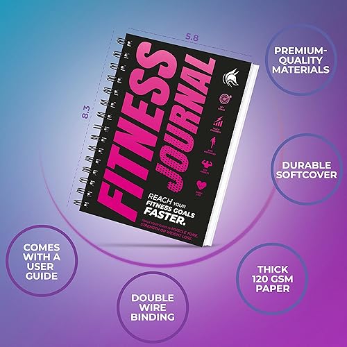 Vista 20 de Clever Fox Diario de fitness libro de registro de entrenamiento, planificador diario de acondicionamiento físico diario para mujeres y hombres.