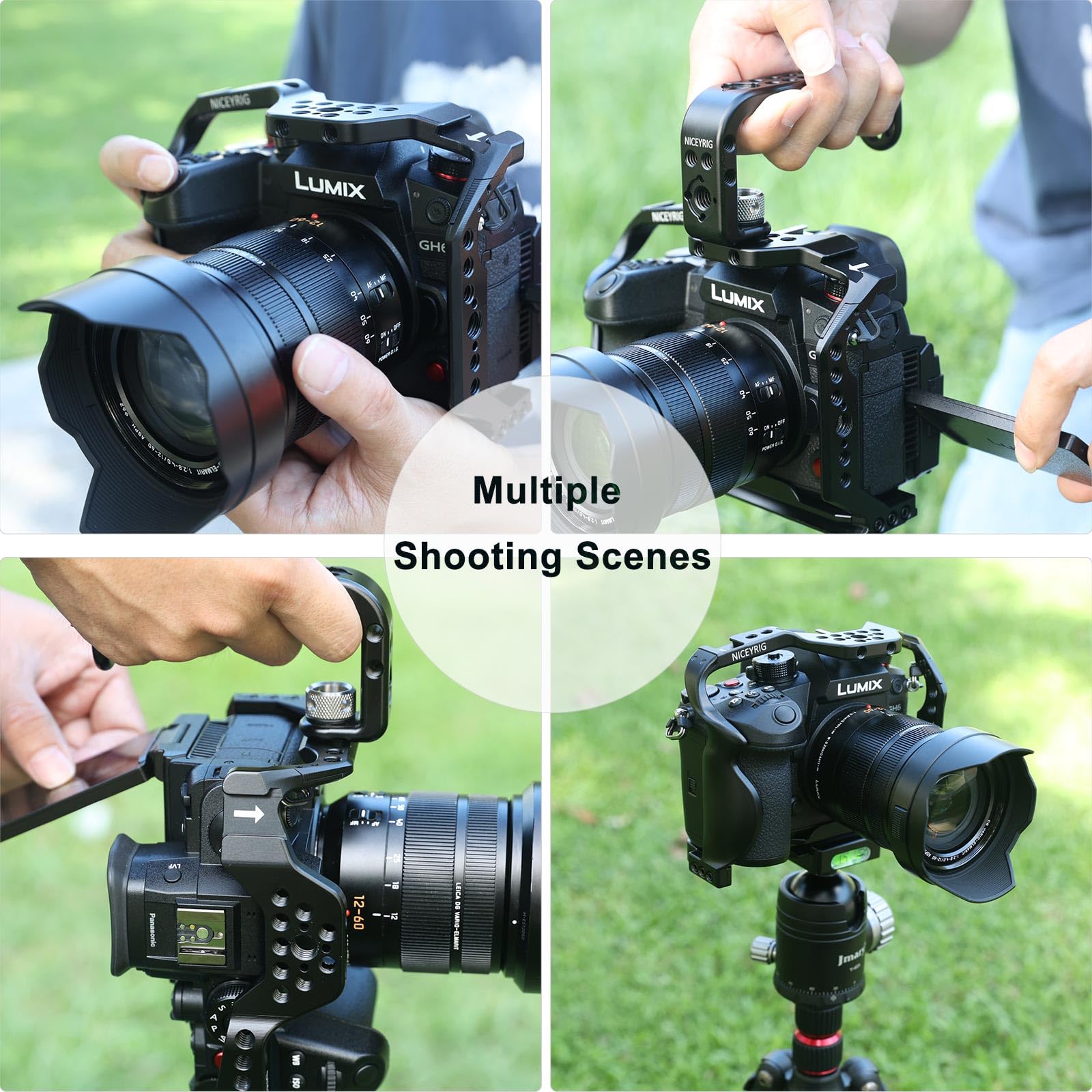 Amazon | NICEYRIG Panasonic Lumix GH6 ミラーレスカメラ用ケージ