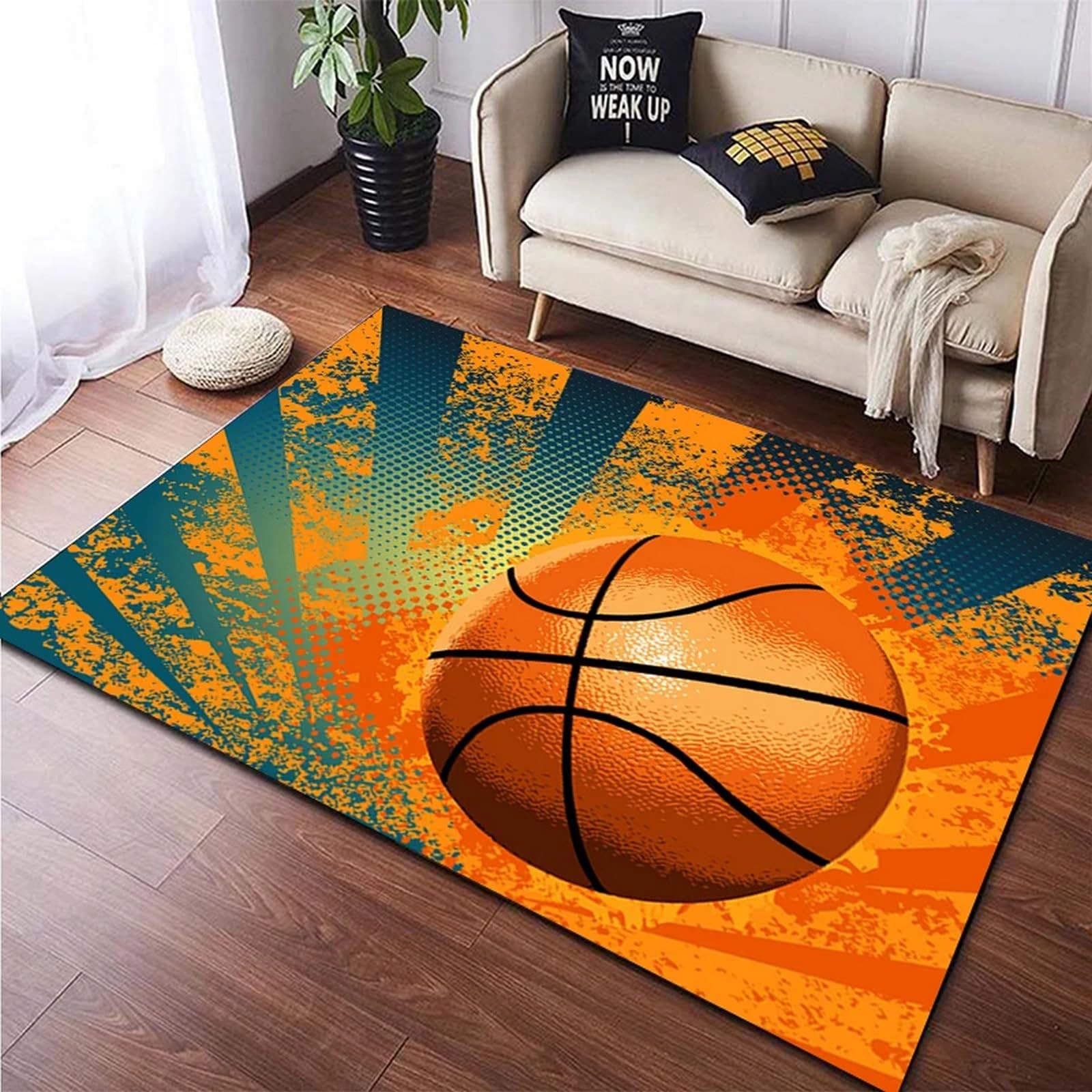 Tapis de chambre basket 3D pour décorer le chevet ado